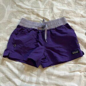 Patagonia purple board shorts girls size small